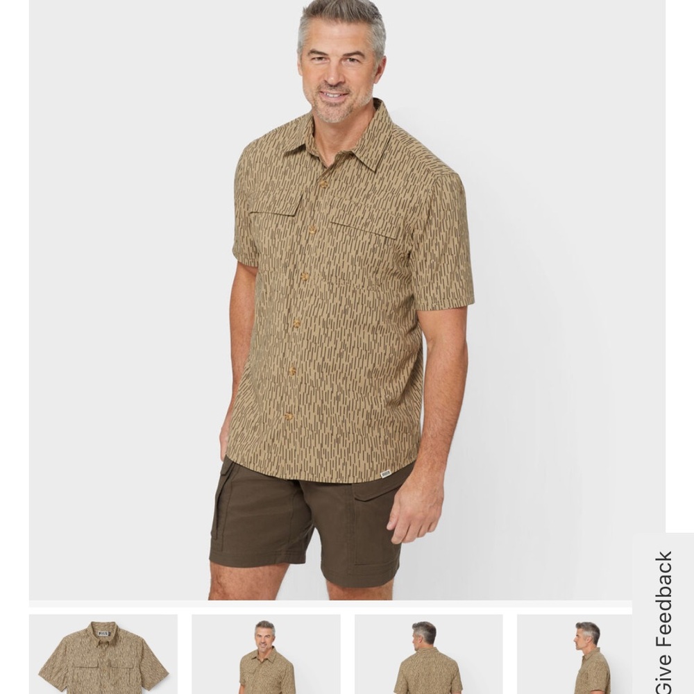 NWT Duluth Trading Co Men’s 3XL Standard Fit Action Shirt Untucked Short Sleeve